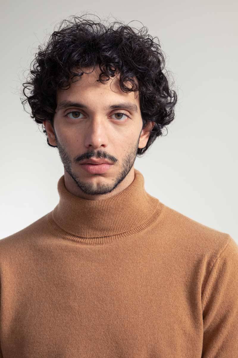 Rifò ALBERTO Maglia Collo Alto Uomo Cashmere Rigenerato