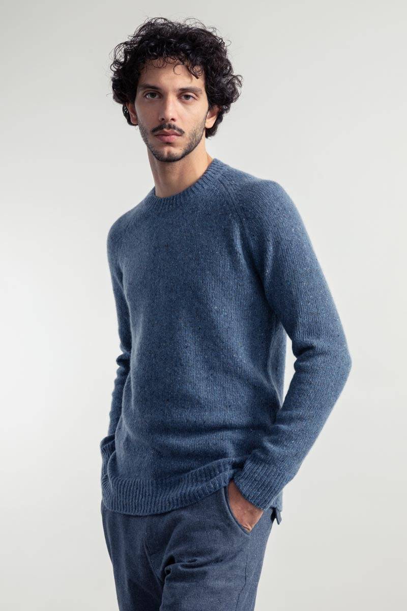 Rifò ALFREDO Maglia Girocollo Unisex Cashmere Rigenerato
