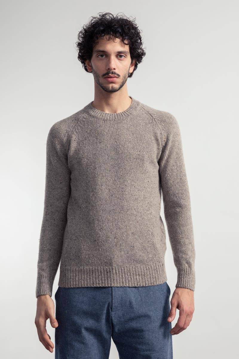 Rifò ALFREDO Maglia Girocollo Unisex Cashmere Rigenerato