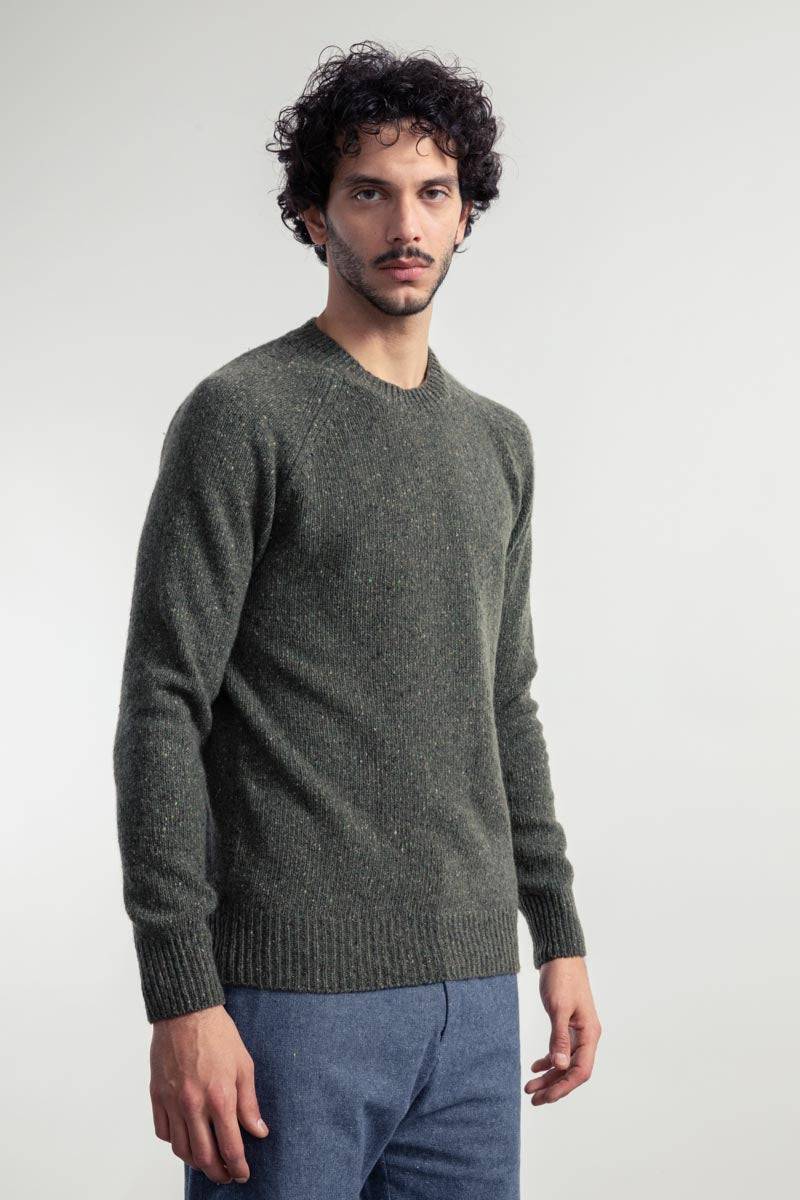 Rifò ALFREDO Maglia Girocollo Unisex Cashmere Rigenerato