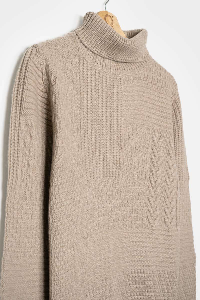 Rifò BARTOLOMEO Maglia Collo Alto Uomo Cashmere Rigenerato