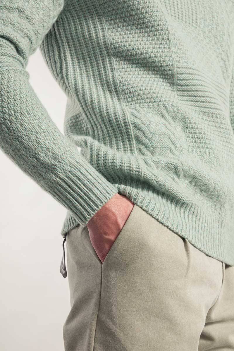 Rifò BARTOLOMEO Maglia Collo Alto Uomo Cashmere Rigenerato