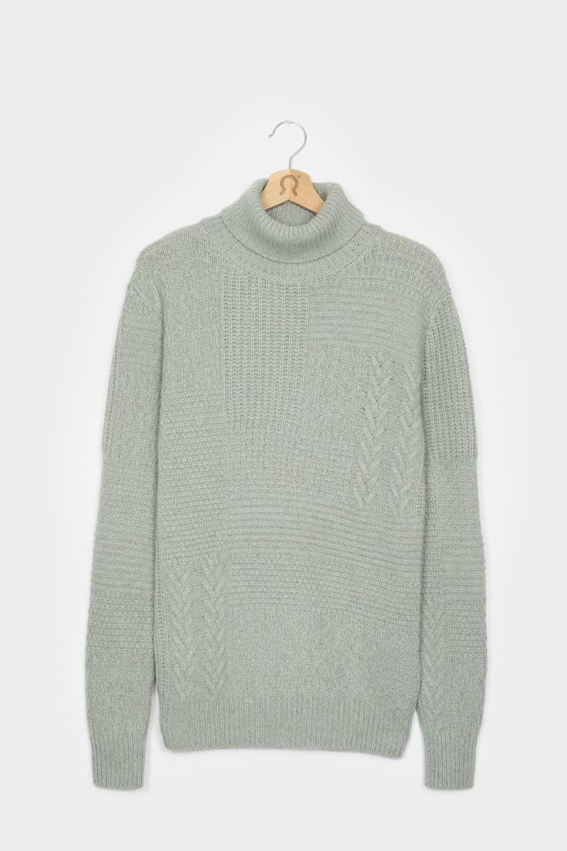 Rifò BARTOLOMEO Maglia Collo Alto Uomo Cashmere Rigenerato