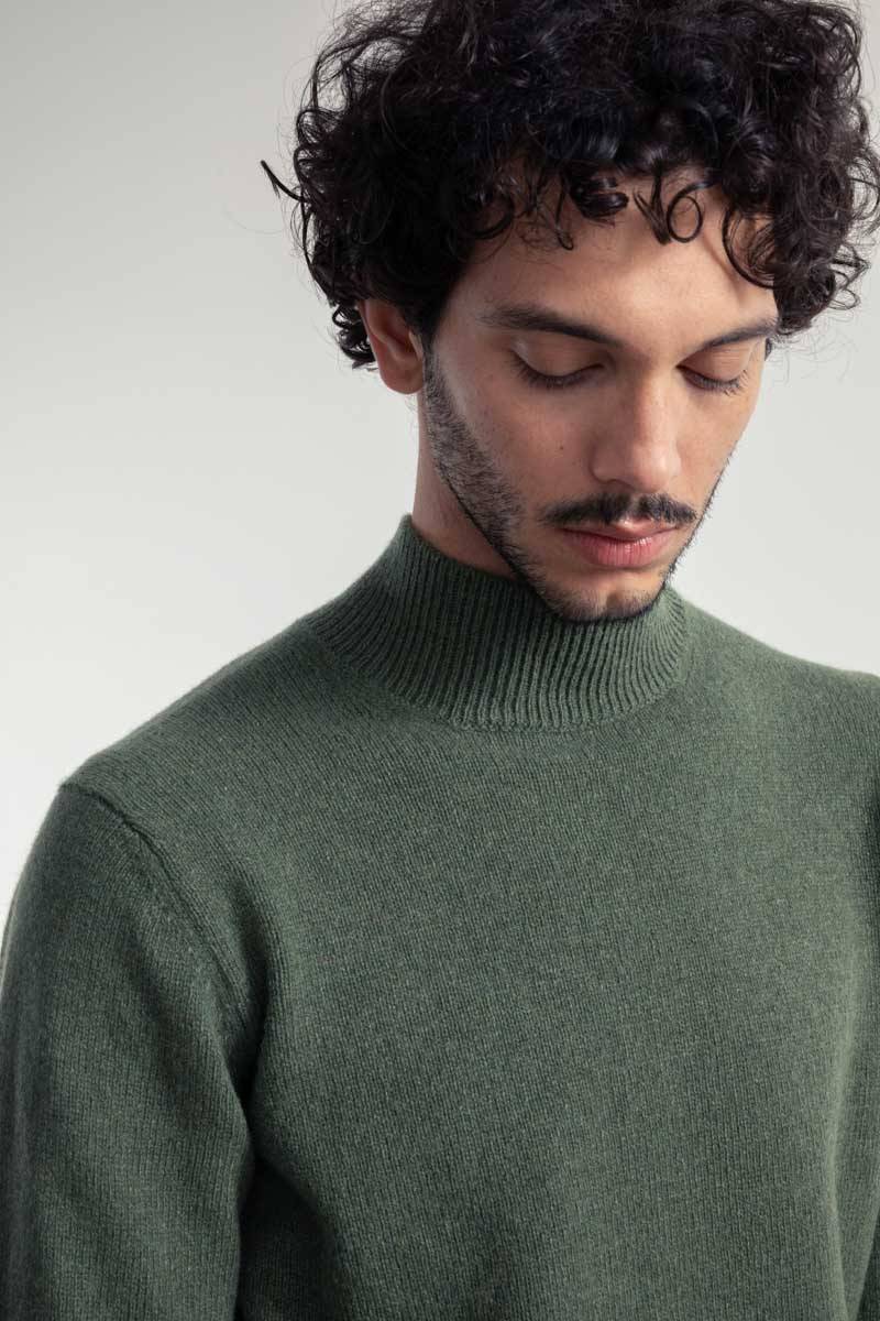 Rifò CLEMENTE Maglia Collo Alto Uomo Cashmere Rigenerato