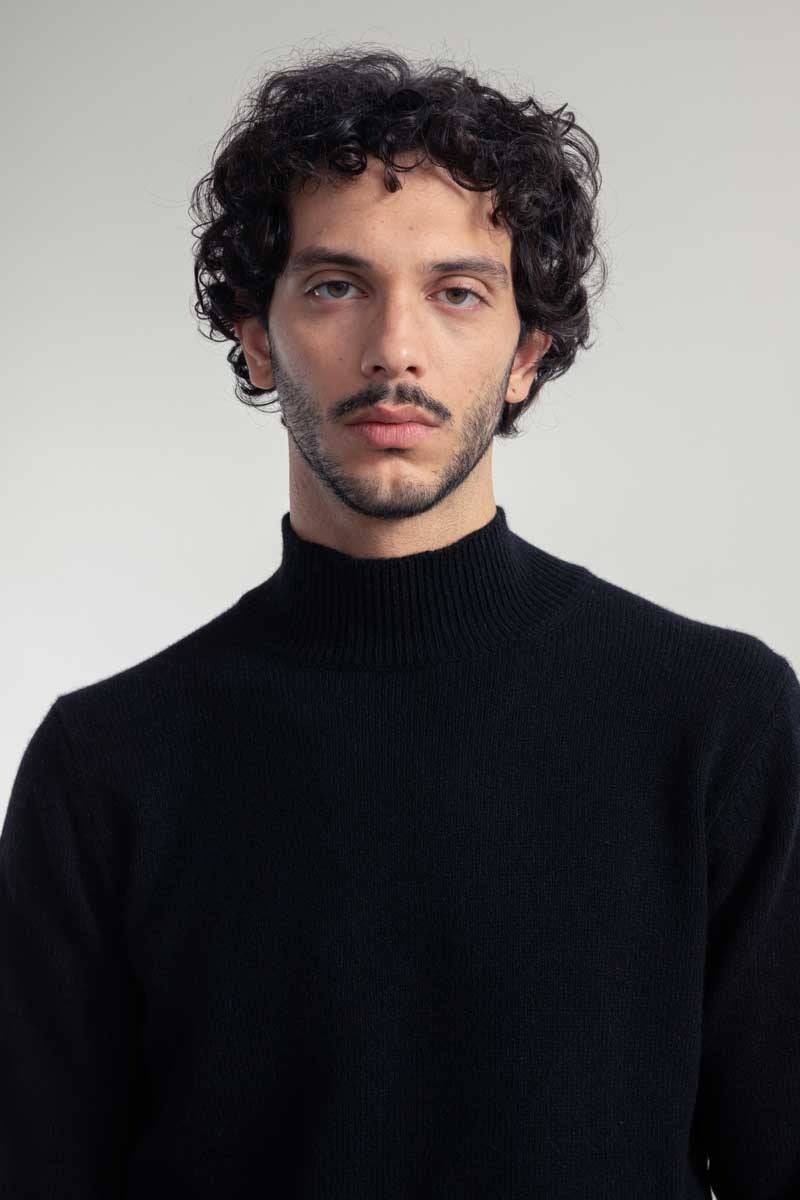 Rifò CLEMENTE Maglia Collo Alto Uomo Cashmere Rigenerato