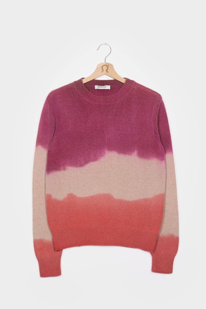 Rifò FIAMMETTA Maglia Girocollo Donna Cashmere Rigenerato