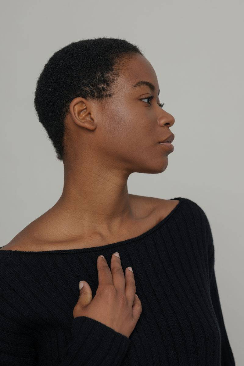 Rifò LUCE Maglia Scollo A Barca Donna Cashmere Rigenerato