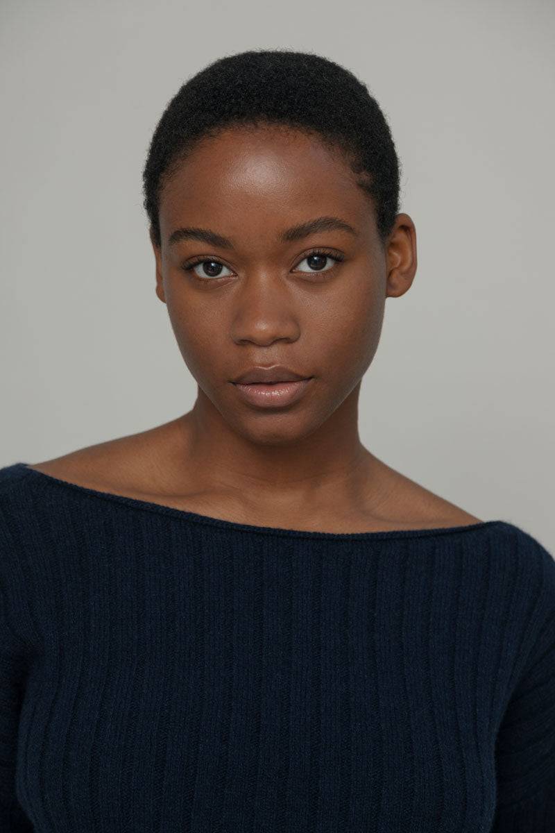 Rifò LUCE Maglia Scollo A Barca Donna Cashmere Rigenerato