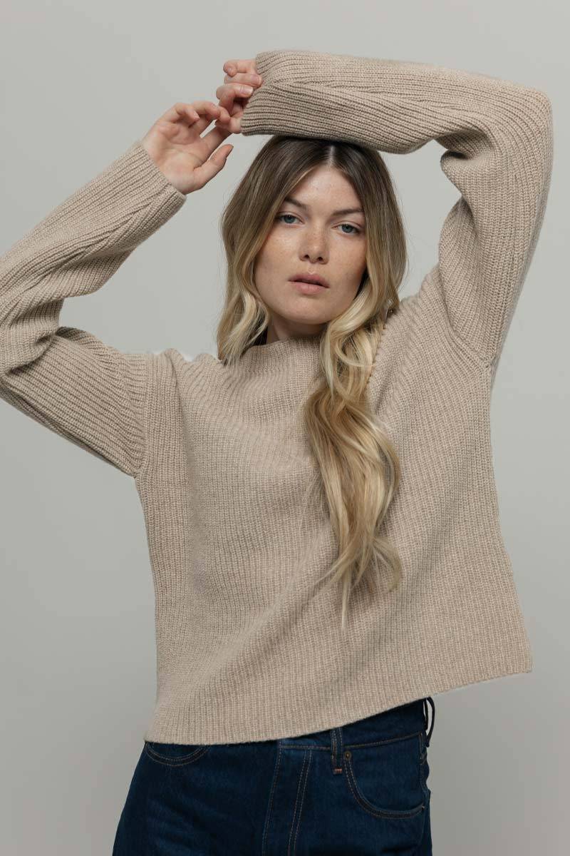 Rifò MELISSA Maglia Girocollo Donna Cashmere Rigenerato