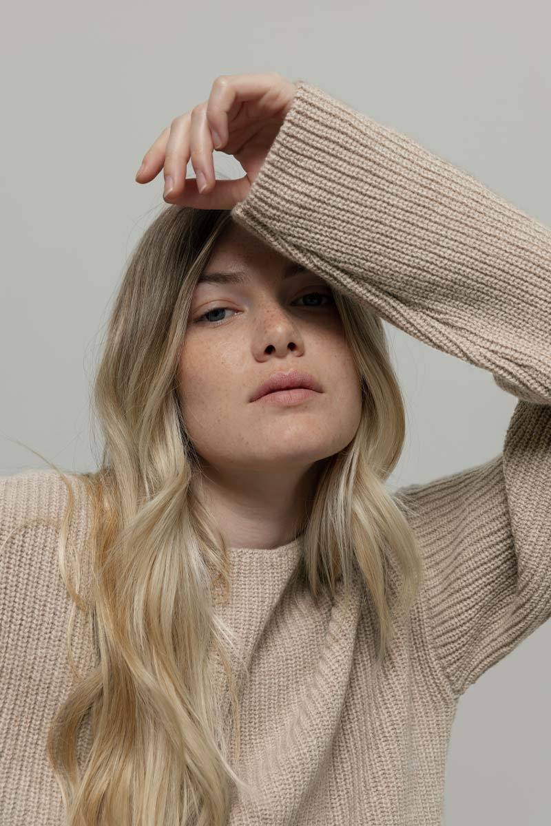 Rifò MELISSA Maglia Girocollo Donna Cashmere Rigenerato