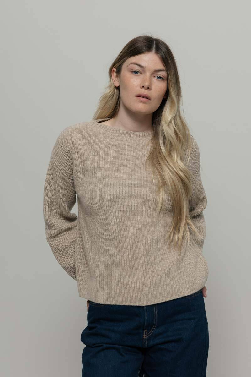 Rifò MELISSA Maglia Girocollo Donna Cashmere Rigenerato