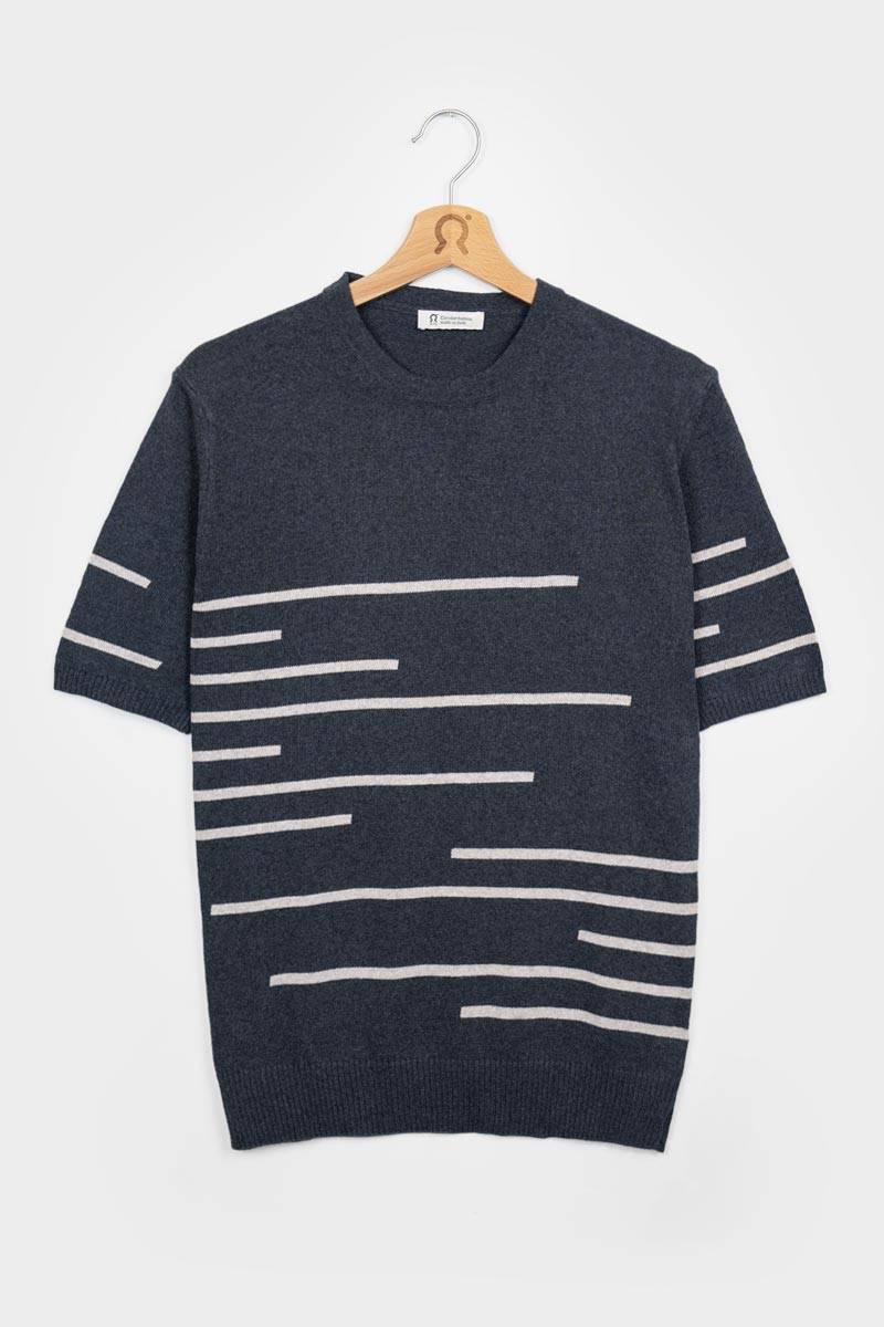 Rifò ADONE Maglia Righe Uomo Cotone Rigenerato