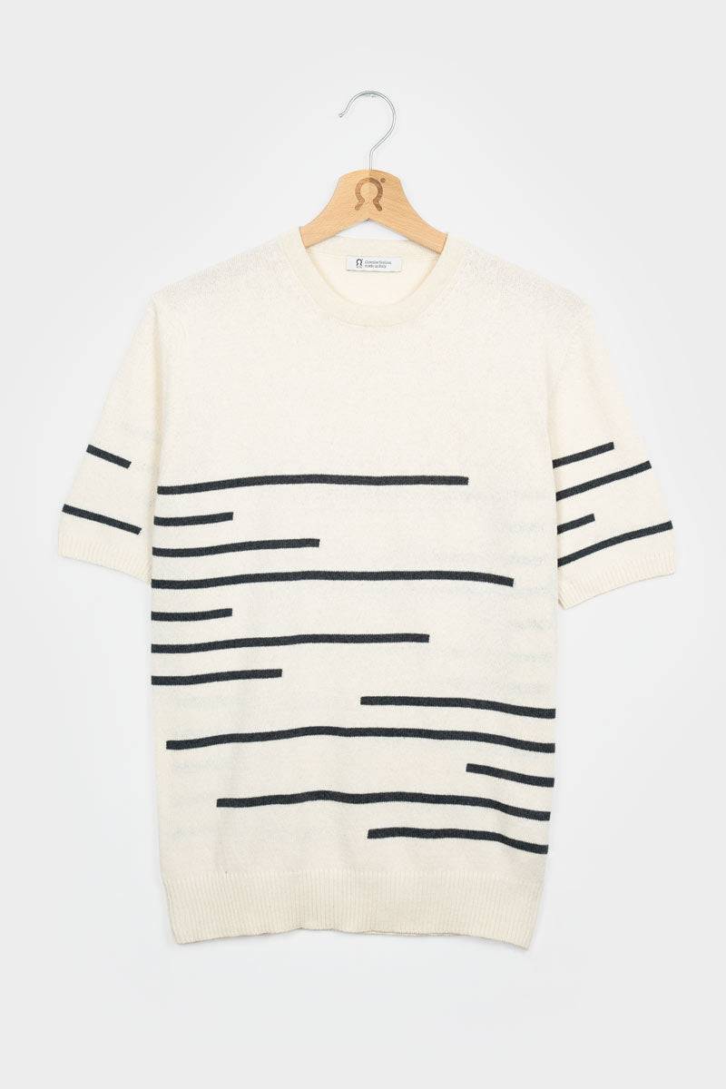 Rifò ADONE Maglia Righe Uomo Cotone Rigenerato