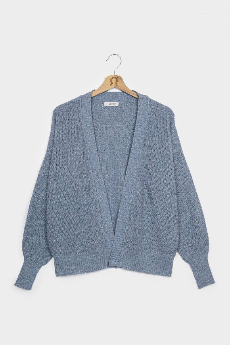 Rifò CARA Cardigan Donna Cotone Jeans Rigenerato