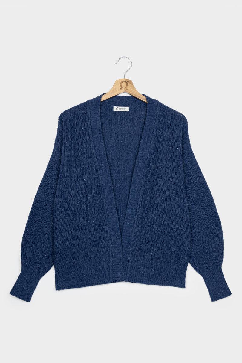 Rifò CARA Cardigan Donna Cotone Jeans Rigenerato