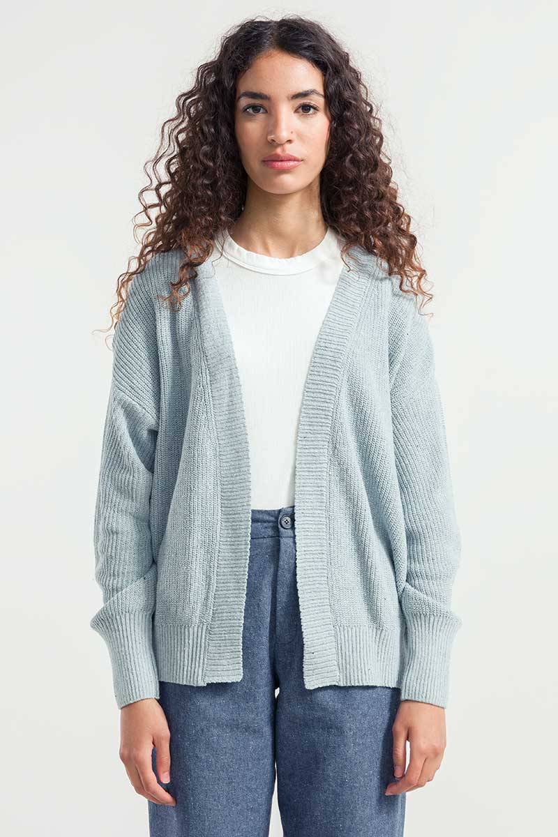Rifò CARA Cardigan Donna Cotone Jeans Rigenerato