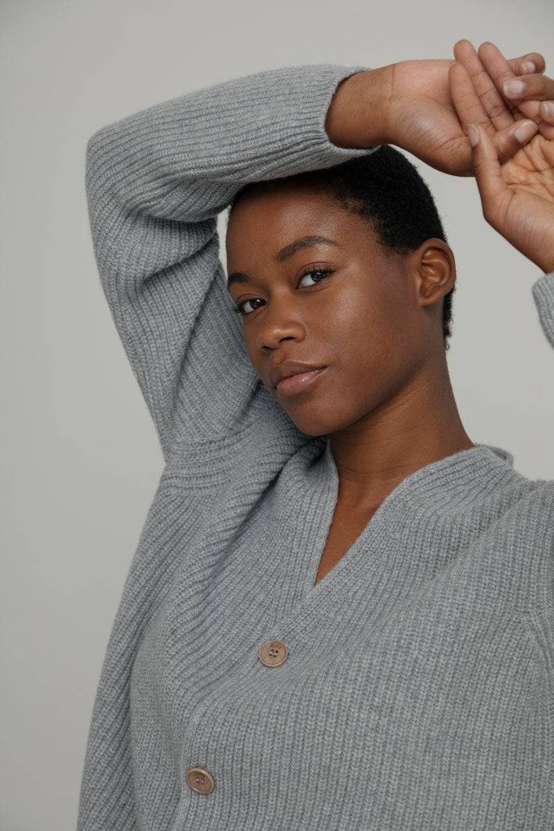 Rifò CLETO Cardigan Unisex Lana Rigenerata