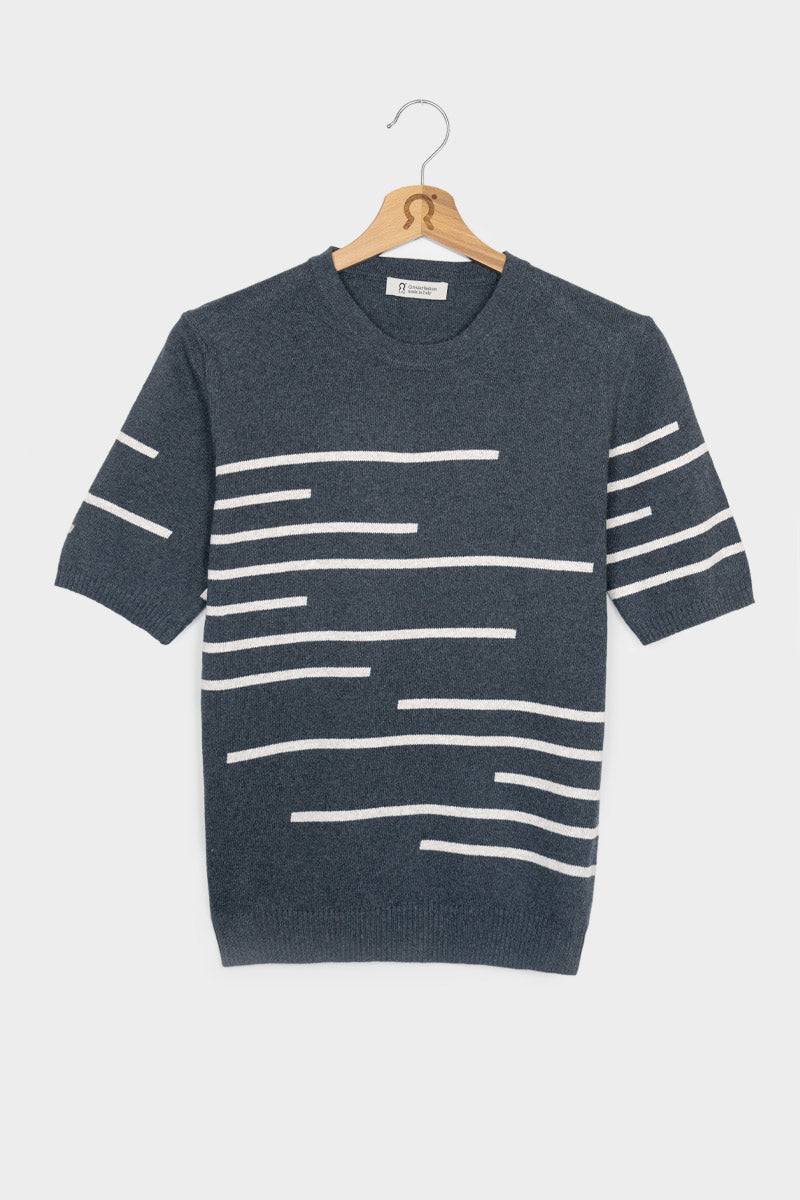 Rifò CLIO Maglia Donna Righe Cotone Rigenerato