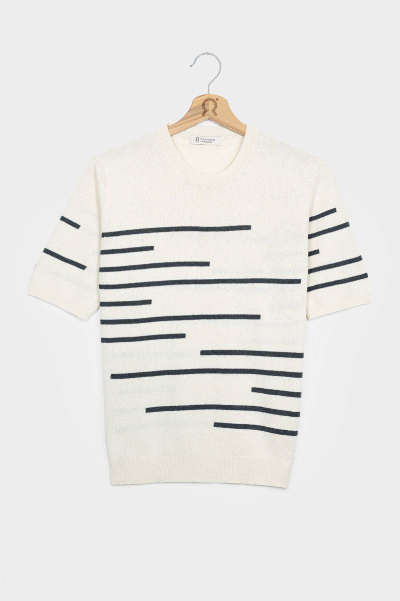 Rifò CLIO Maglia Donna Righe Cotone Rigenerato