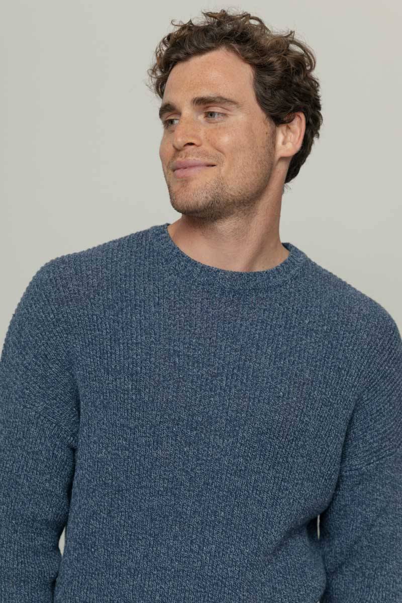 Rifò COSIMO Maglia Uomo Cotone Jeans Rigenerato