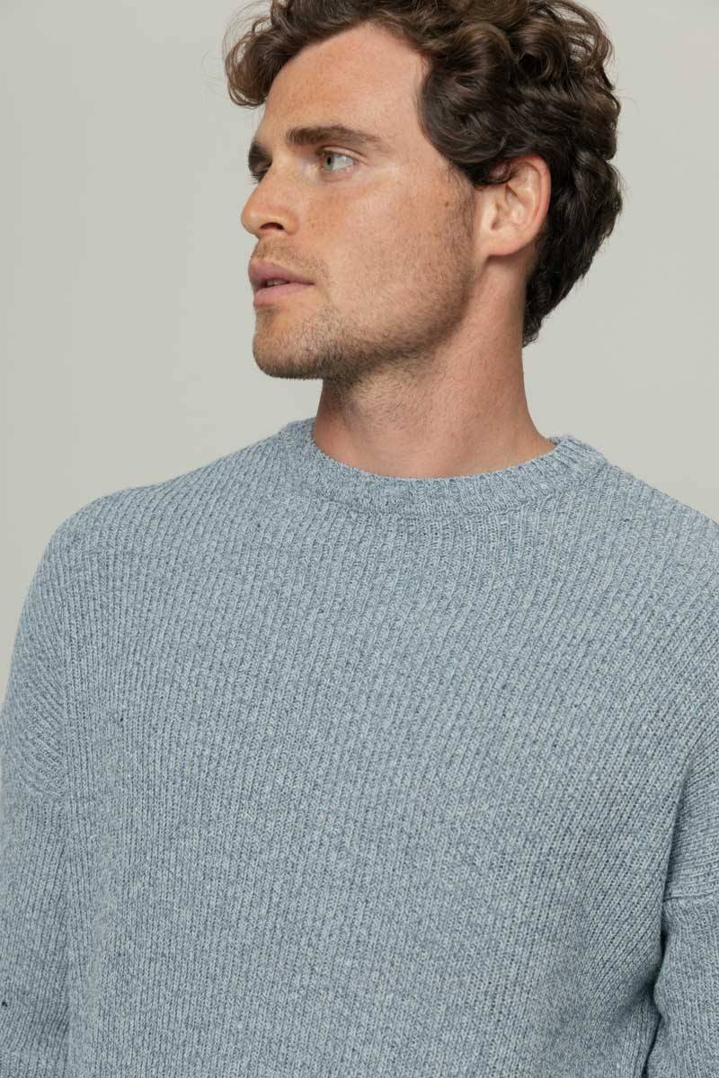 Rifò COSIMO Maglia Uomo Cotone Jeans Rigenerato