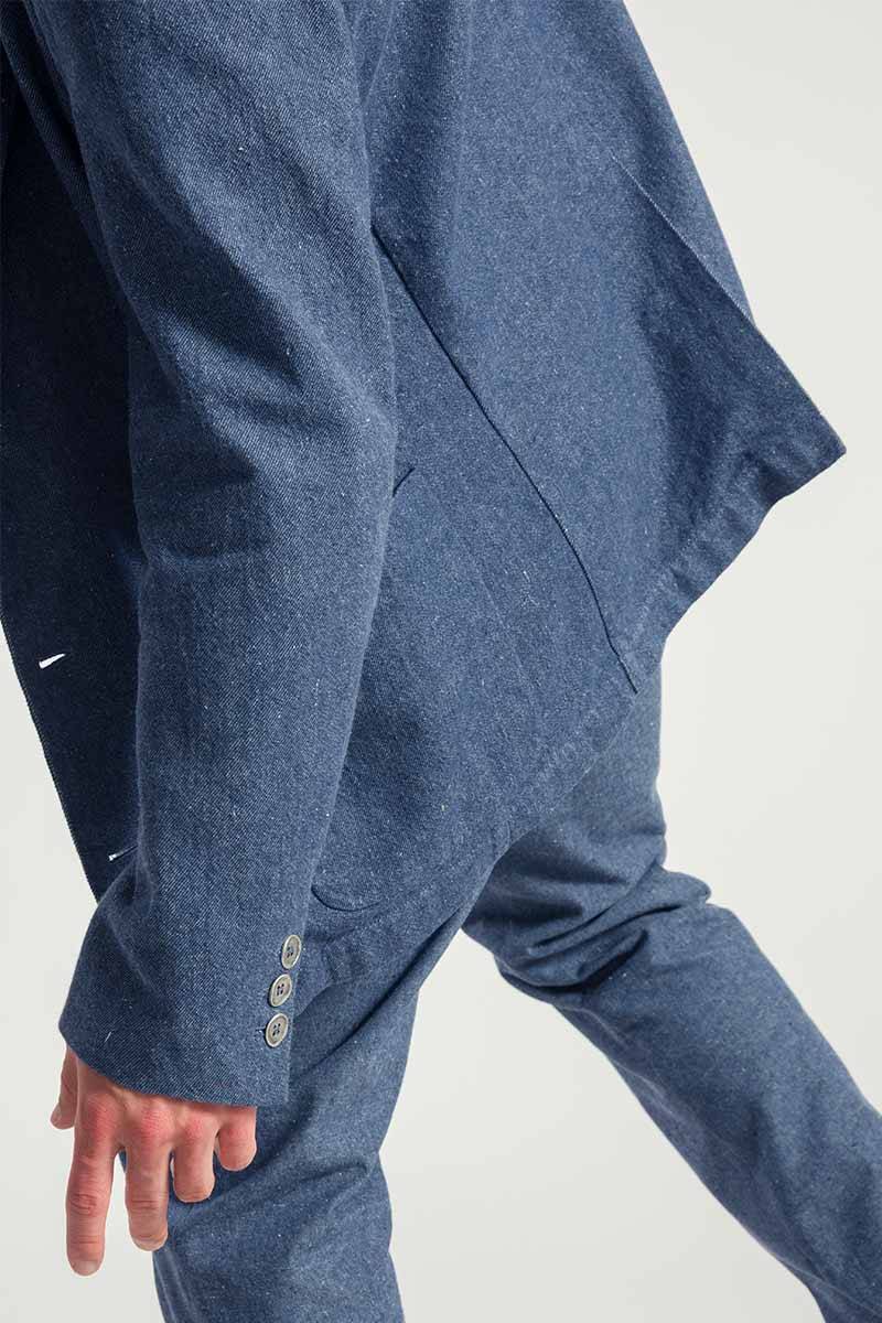 Rifò CURZIO Blazer Uomo Jeans Rigenerato