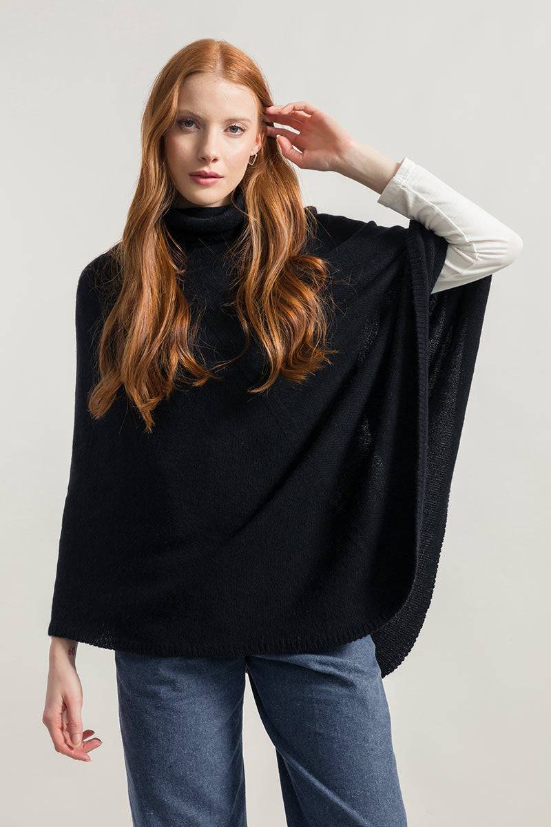 Rifò ELISABETTA Poncho Donna Cashmere Rigenerato