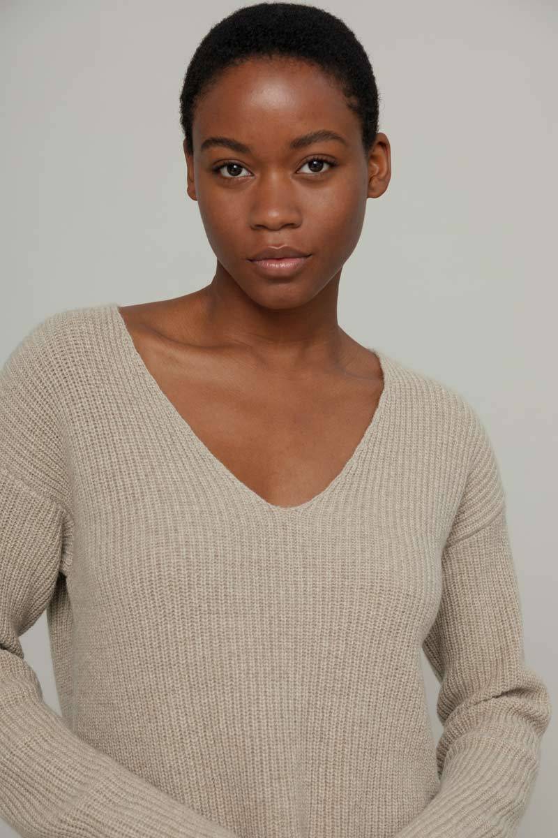 Rifò ESTER Maglia Scollo A V Donna Cashmere