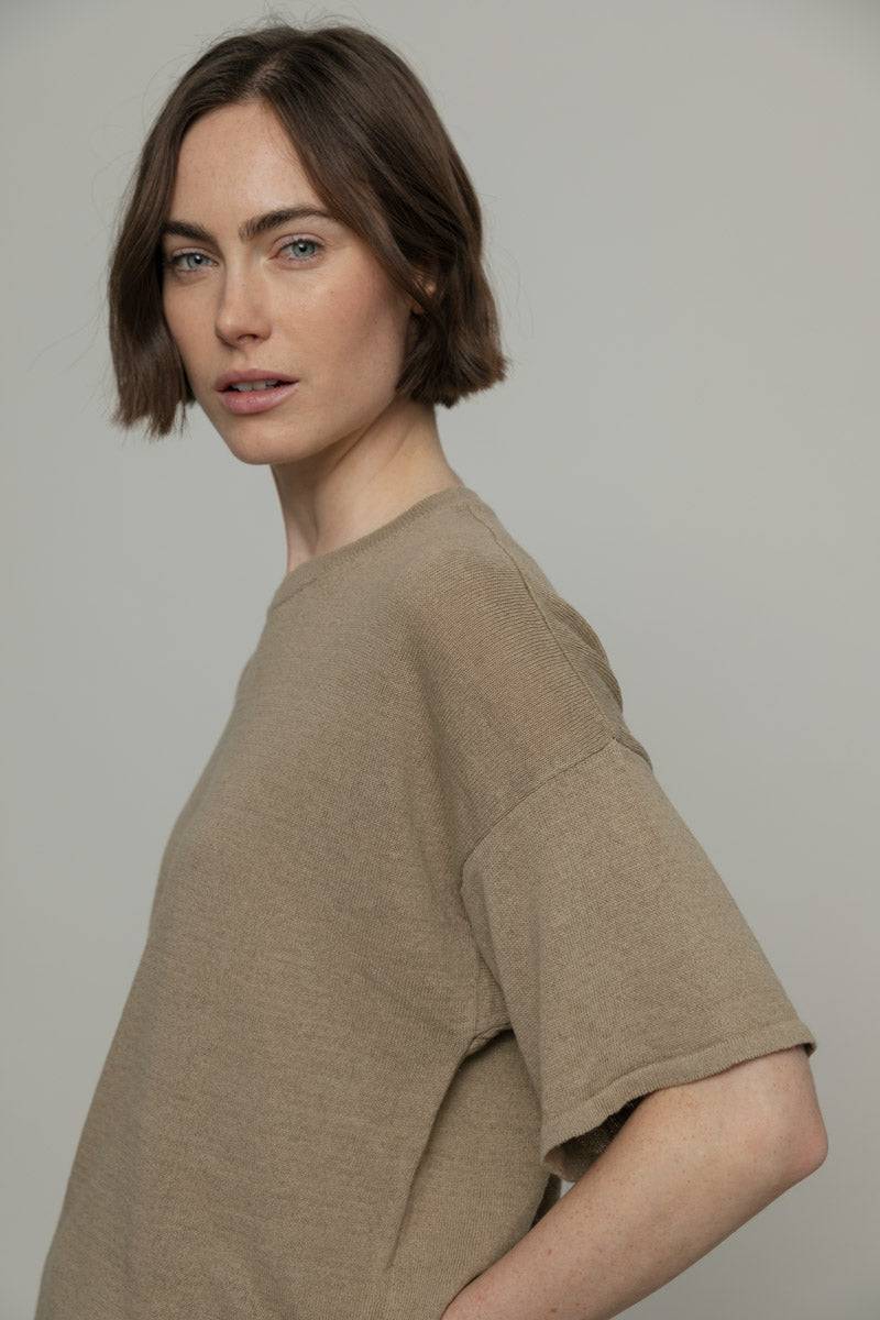 Rifò FEBE T-Shirt Lino Riciclato Donna