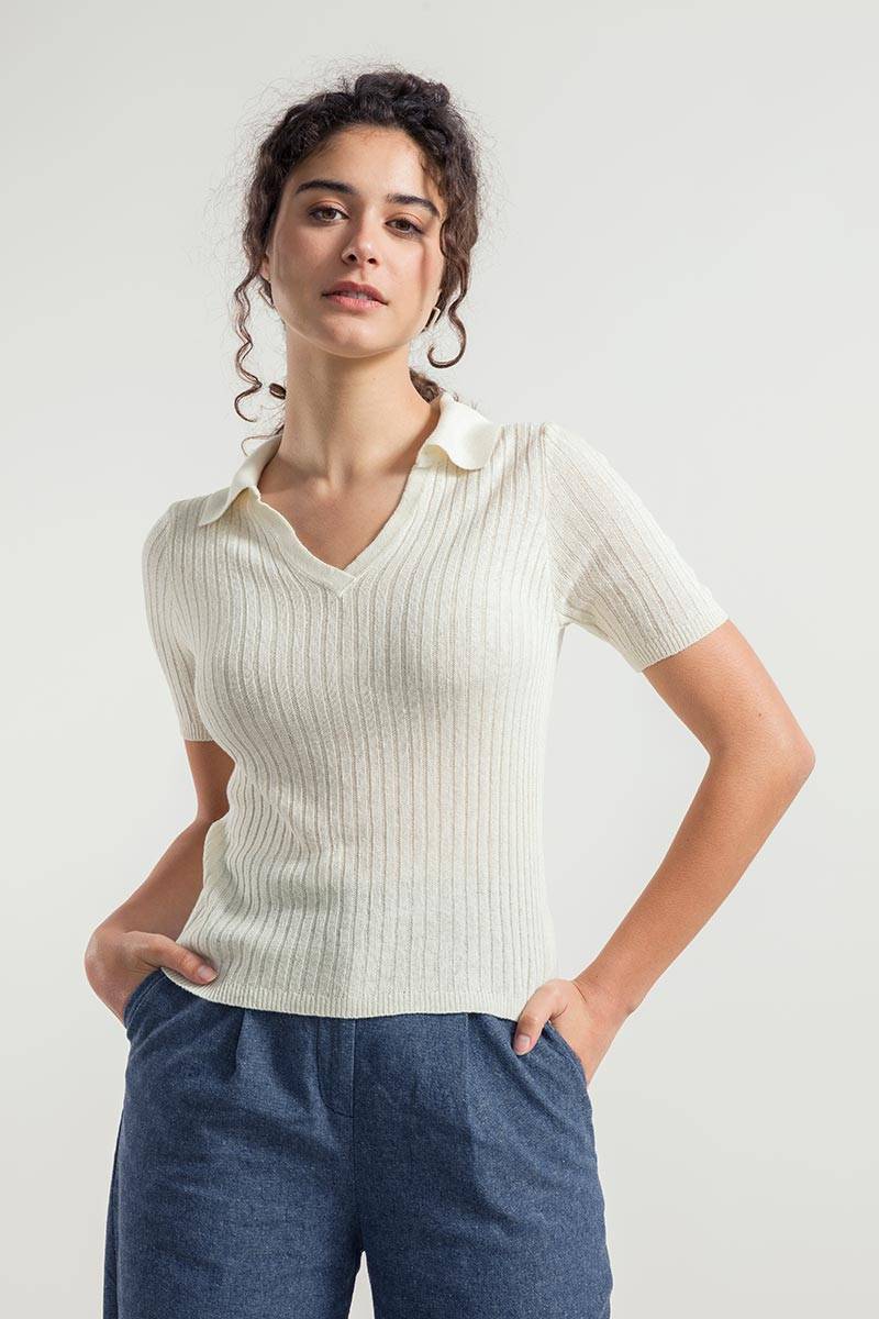 Rifò GIGI Polo Donna Seta Rigenerata