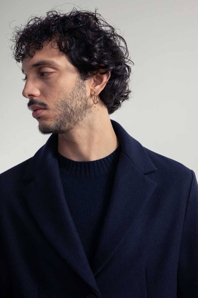 Rifò GILBERTO Cappotto Uomo Lana Rigenerata