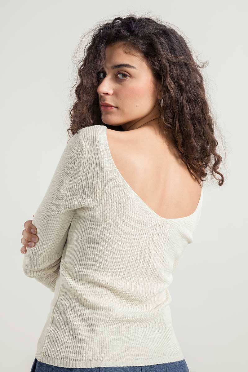 Rifò GISELLE Maglia Donna Seta Rigenerata