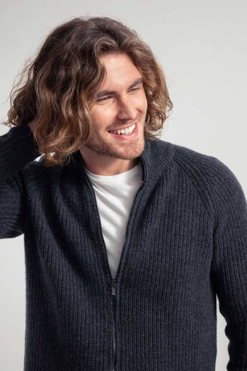 Rifò IPPOLITO Cardigan Uomo Cashmere Rigenerato