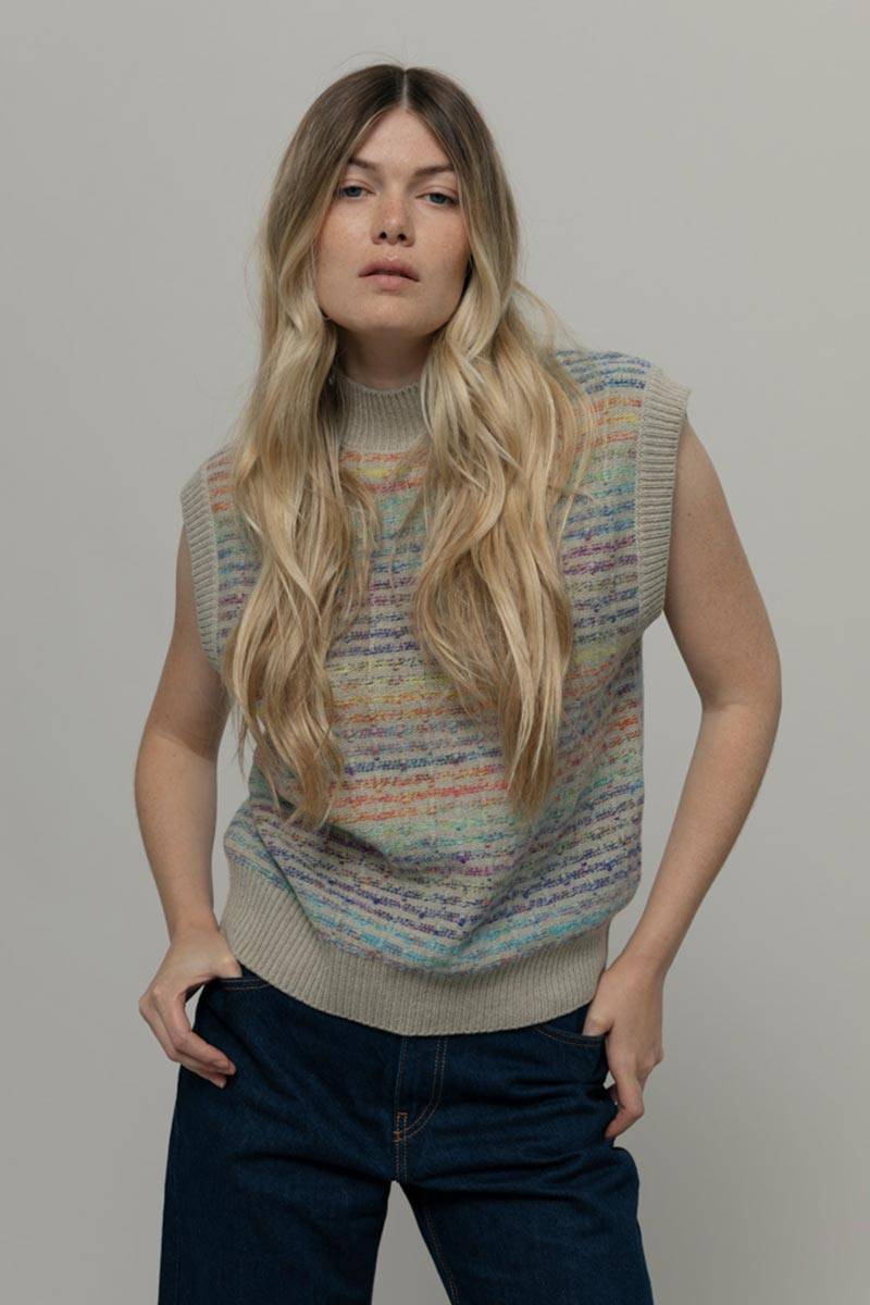 Rifò IRIDE Gilet Donna Lana Rigenerata