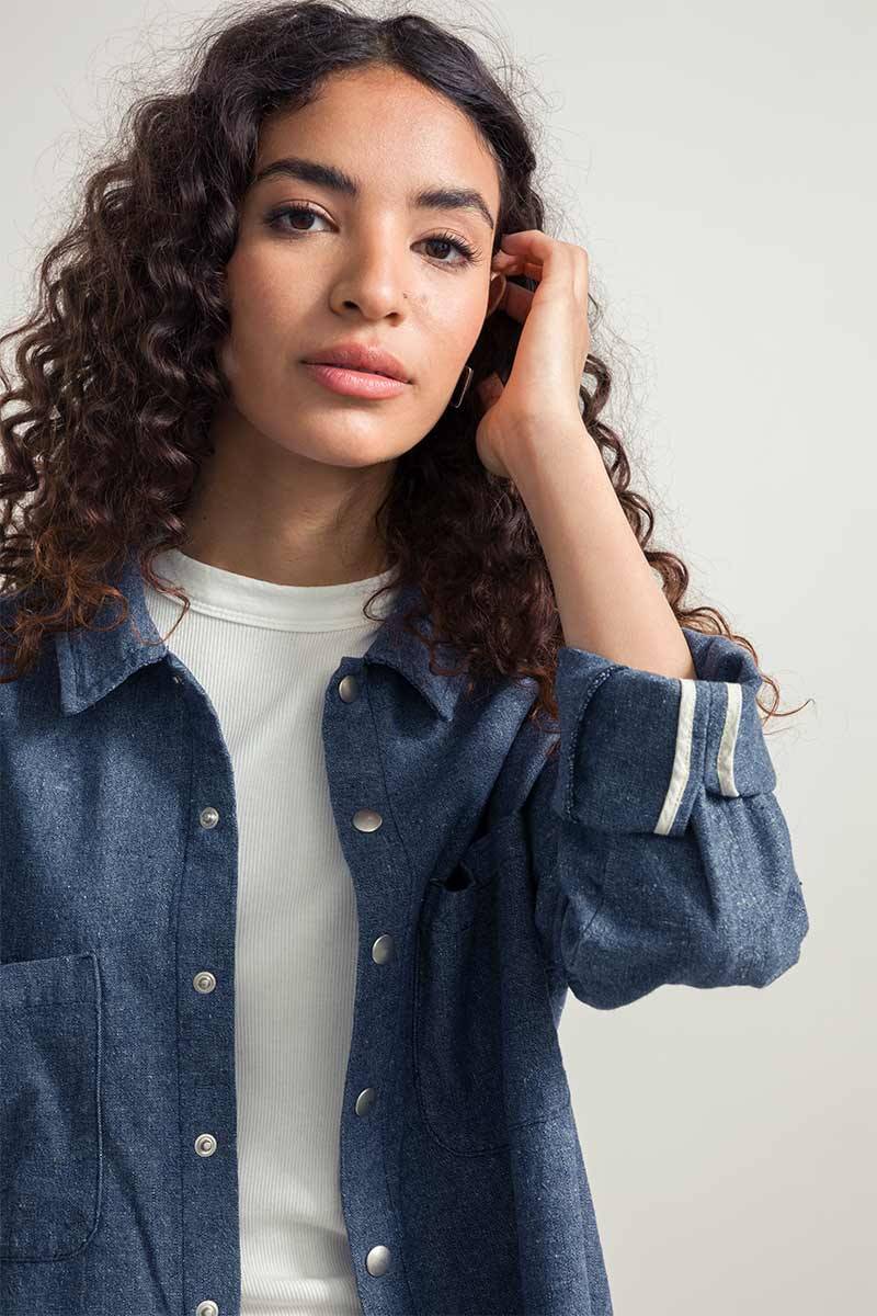 Rifò JO Camicia Giacca Unisex Jeans Rigenerato