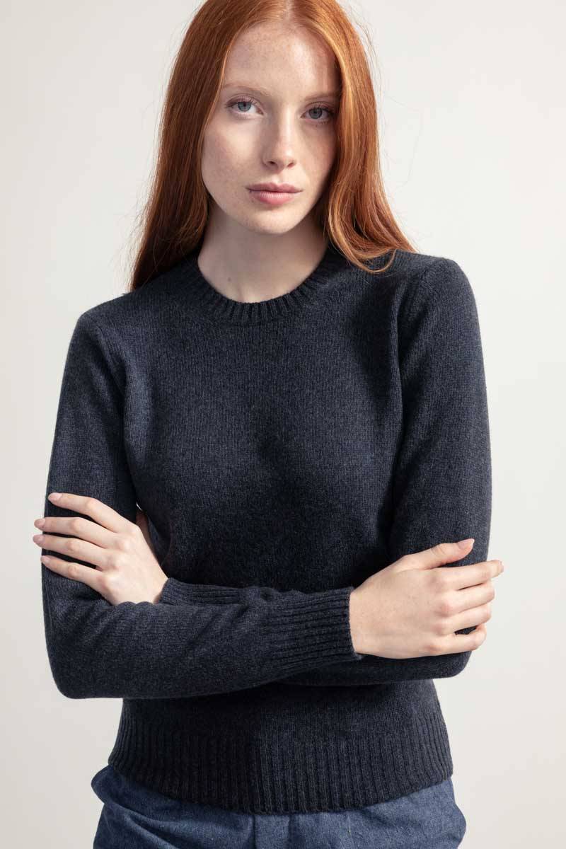 Rifò LAURA Maglia Girocollo Donna Lana Rigenerata