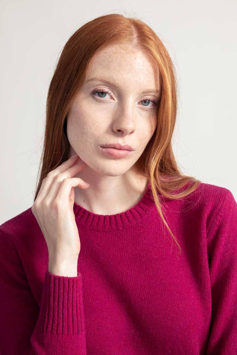 Rifò LAURA Maglia Girocollo Donna Lana Rigenerata