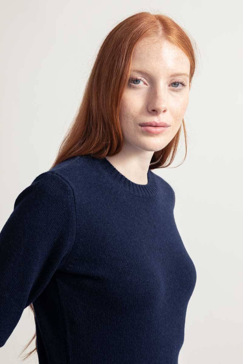 Rifò LAURA Maglia Girocollo Donna Lana Rigenerata