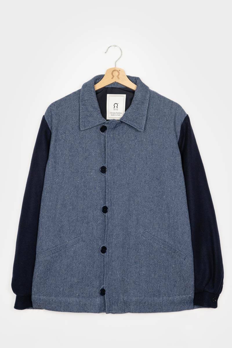 Rifò LEONE Giacca Bomber Unisex Lana Rigenerata