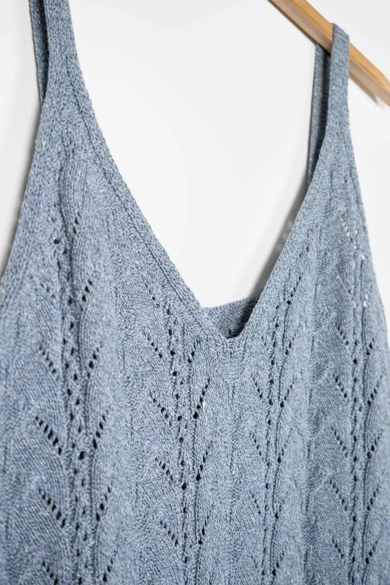 Rifò LOLA Abito In Maglia Cotone Jeans Rigenerato