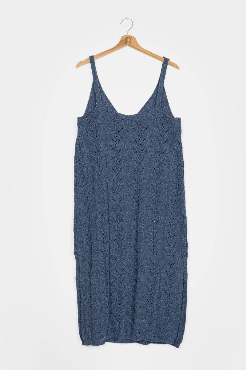 Rifò LOLA Abito In Maglia Cotone Jeans Rigenerato