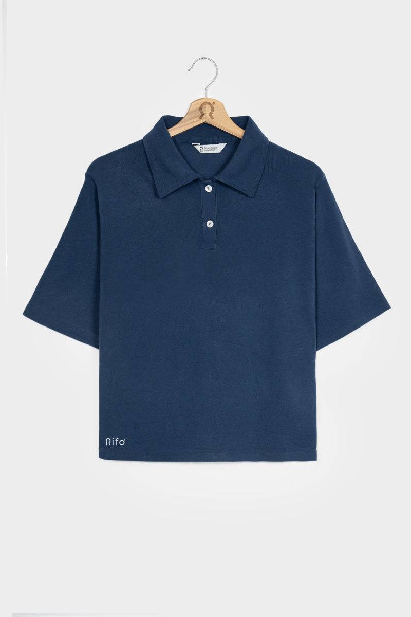 Rifò LUDO Maglia Polo Donna Cotone Rigenerato