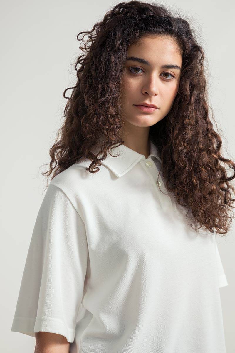 Rifò LUDO Maglia Polo Donna Cotone Rigenerato