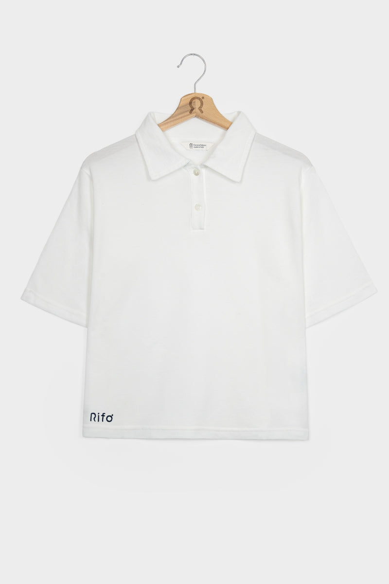 Rifò LUDO Maglia Polo Donna Cotone Rigenerato