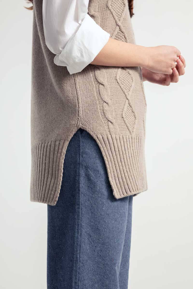 Rifò NORMA Gilet Donna Lana Rigenerata