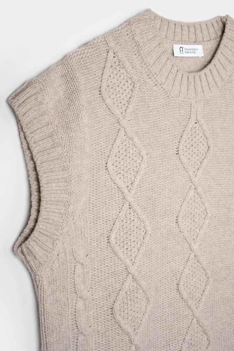 Rifò NORMA Gilet Donna Lana Rigenerata