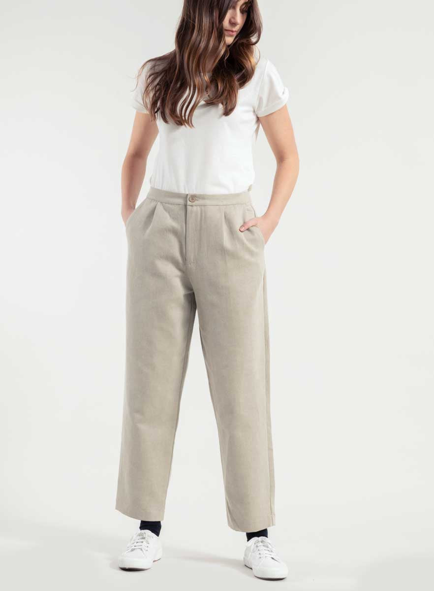 Rifò NOVILIA Pantaloni Donna Cotone Rigenerato