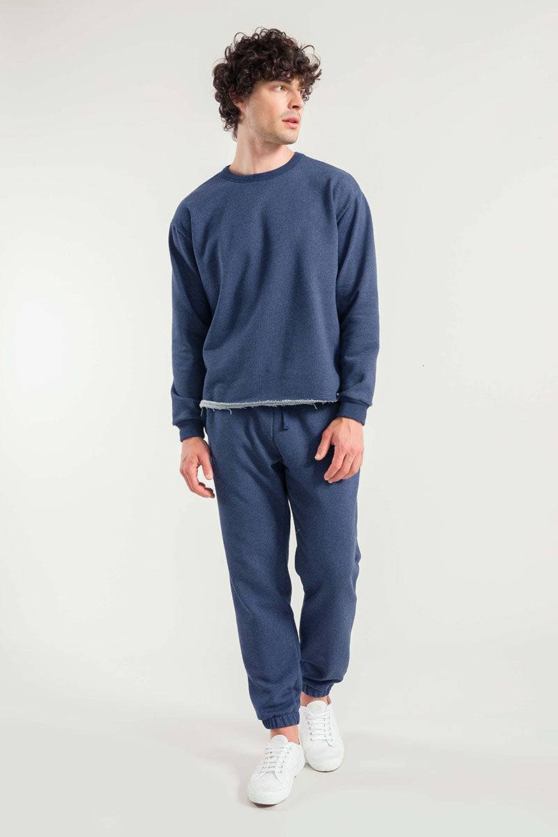 Rifò RAFAEL Felpa Uomo Cotone Jeans Rigenerato