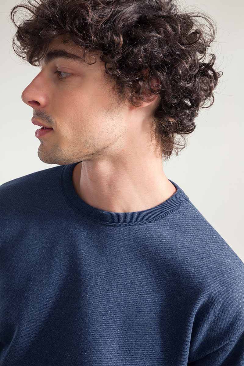 Rifò RAFAEL Felpa Uomo Cotone Jeans Rigenerato