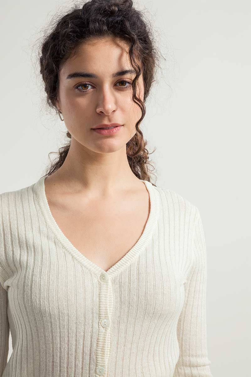 Rifò REALMA Cardigan Donna Seta Rigenerata